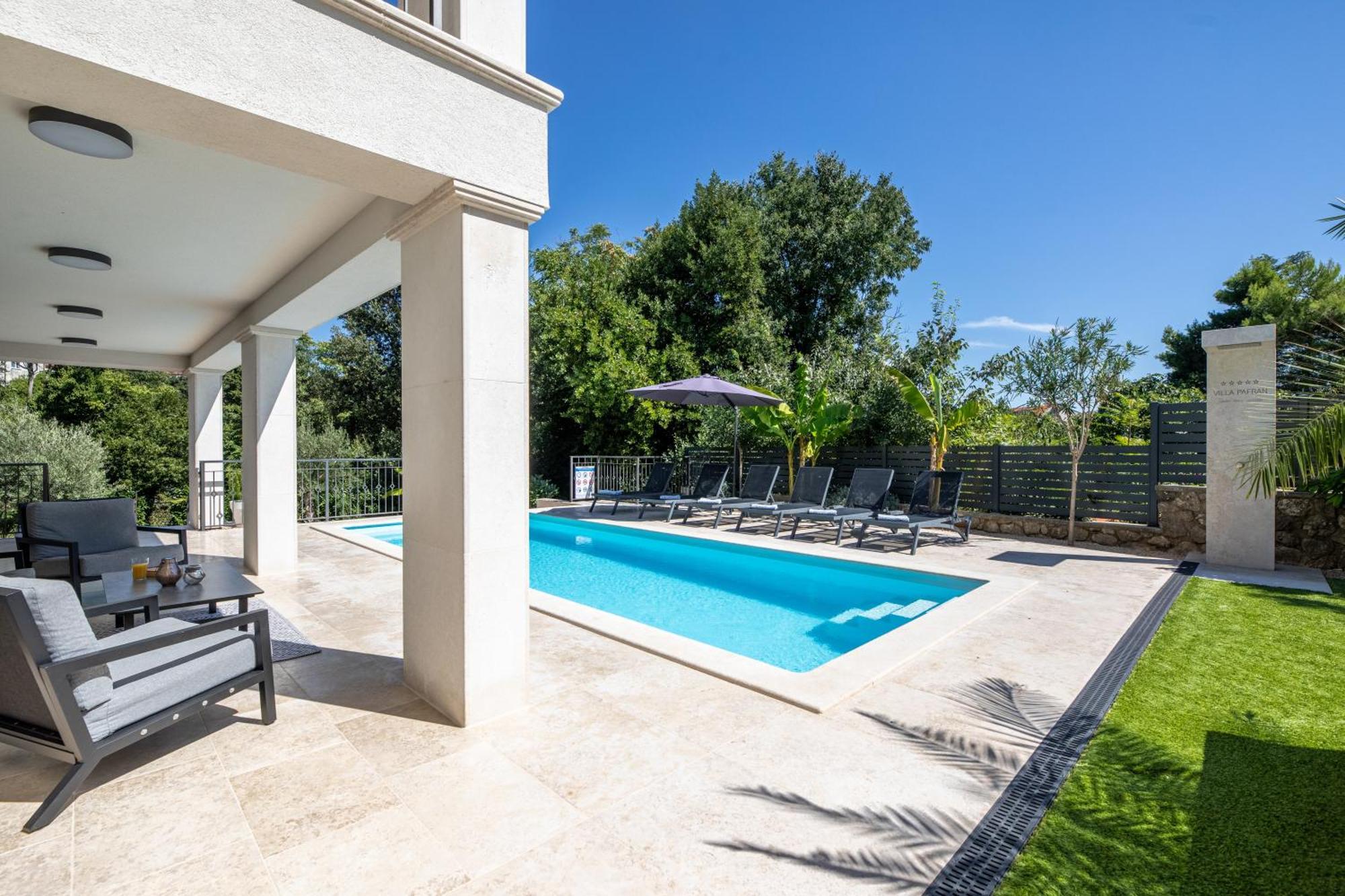 Villa Pafran With Heated Pool Krk Krk Town Bagian luar foto